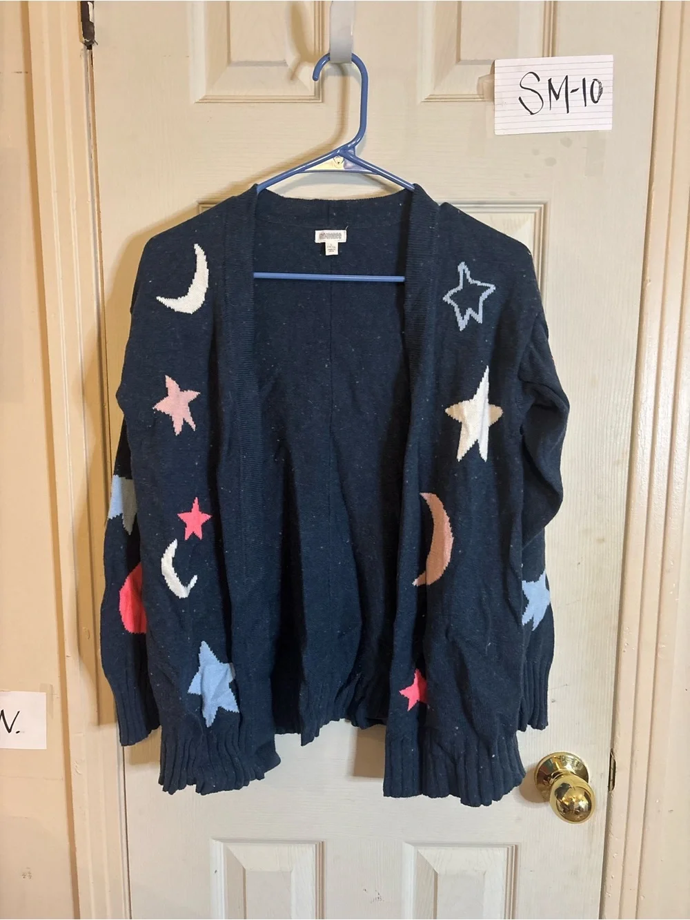 Gymboree Navy Open-Front Cardigan with Stars & Moons
